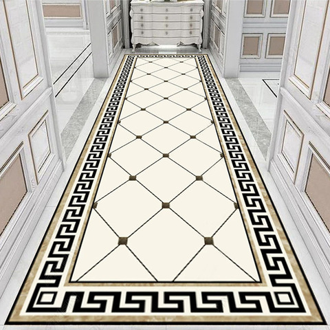 Geométrico moderno Mural para piso papel habitación Hotel HD corredor pasillo Suelos de mármol Mural impermeable de PVC pegatina de azulejos 3D ► Foto 1/6
