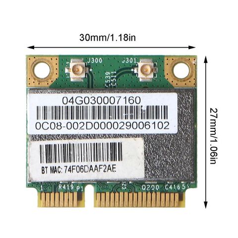 Adaptador de tarjeta inalámbrica para Broadcom Bcm94313HMGB AW-NB047H BCM4313, Media Mini Pci-e, tarjeta de red de trabajo con Bluetooth 4,0 ► Foto 1/6