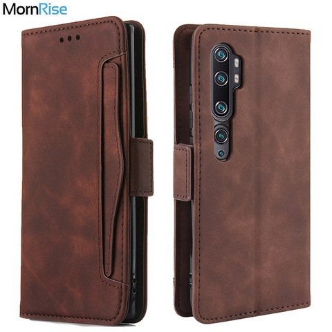 Funda tipo libro con cierre magnético para Xiaomi MI Note 10, Funda tipo libro con tapa para Xaomi Note 10, Funda de cuero con soporte para tarjetas y fotos ► Foto 1/6