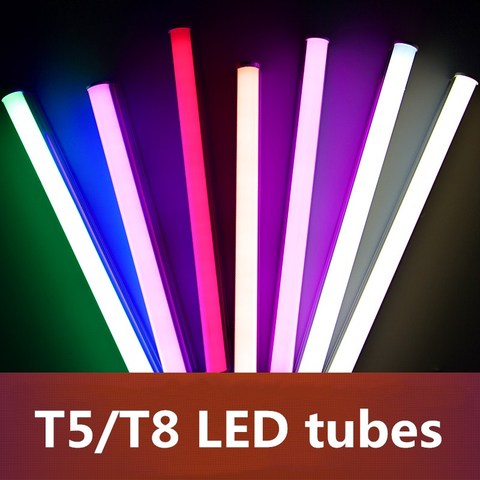 Lámpara de pared con tubo LED T5, luz fluorescente integrada, T8, 30CM, 60CM, 6W, 10W, blanco frío, 110V, 220V, 240V ► Foto 1/6