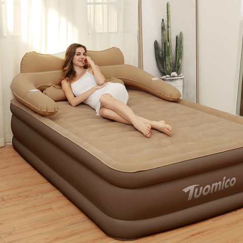 152*203*48CM persona doble uso cómodo plegable inflable cama inflable colchón de aire cama Mat ► Foto 1/5