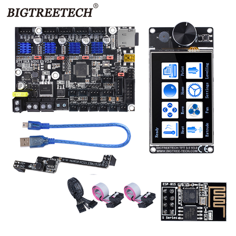 BIGTREETECH SKR MINI E3 V2.0 Placa base con TFT35 V3.0 táctil pantalla con WIFI módulo DCDC5V para Ender 3 Actualización CR10 3d impresora ► Foto 1/6