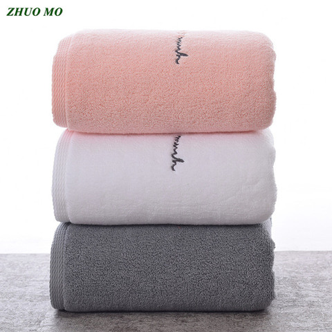 ZHUO MO toallas de algodón egipcio para adultos letras dulces toalla facial Suave bordada de baño ducha de baño regalo para toallas para amantes ► Foto 1/6