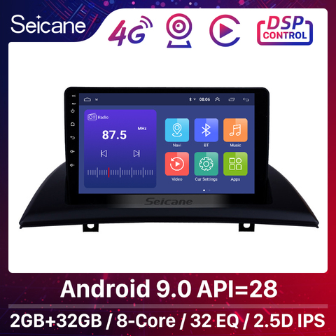 Seicane 2din Android GPS para coche Radio estéreo para coche unidad jugador para 2004-2012 BMW X3 E83 2.0i 2.5i 2.5si 3.0i 3.0si 2.0d 3.0d 3.0sd ► Foto 1/6