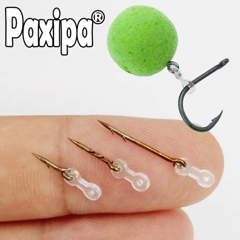 Accesorios de pesca de carpa con púas de cebo de Metal, 12 Uds., Pin de Boilies de picado con cebo de goma transparente de maíz, aparejo carpa de pelo, aparejo alimentador ► Foto 1/6