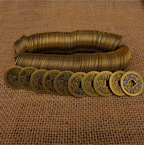 50 unids/set 23mm cobre chino monedas Qing dinastía antigua moneda en efectivo Retro colección de curiosidades recuerdo regalo ► Foto 1/4