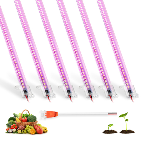 Barra de luz LED de espectro completo para cultivo, fitoamplificador de alta eficiencia luminosa para semilleros, tienda de cultivo de invernadero, 220V, 7W, 50cm ► Foto 1/6