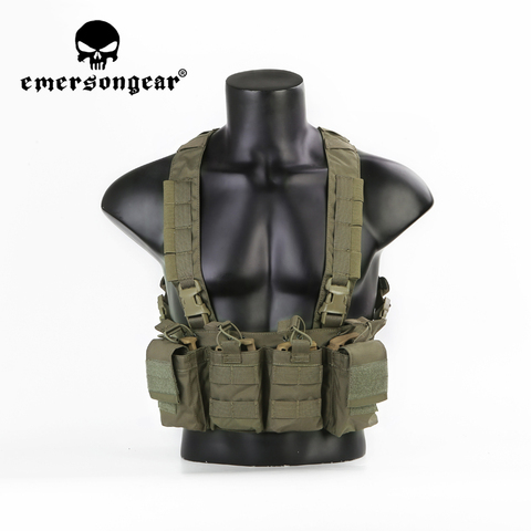 Emersongear-aparejo de pecho ligero y fácil, MOLLE, militar, táctico, para exteriores, juego de protección, Airsoft, caja de caza, chaleco ► Foto 1/6