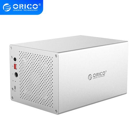 ORICO-estación de acoplamiento HDD serie WS, 3,5 '', 5 puertos tipo C, con caja HDD RAID, soporte de 5*10TB, 5Gbps, USB 3,1, carcasa de disco duro ► Foto 1/1