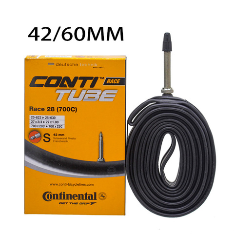 Continental Grand Race 28-tubo interior para bicicleta, de carretera, 700c x 20-25 Presta, 42mm/60mm, para Presta ► Foto 1/6