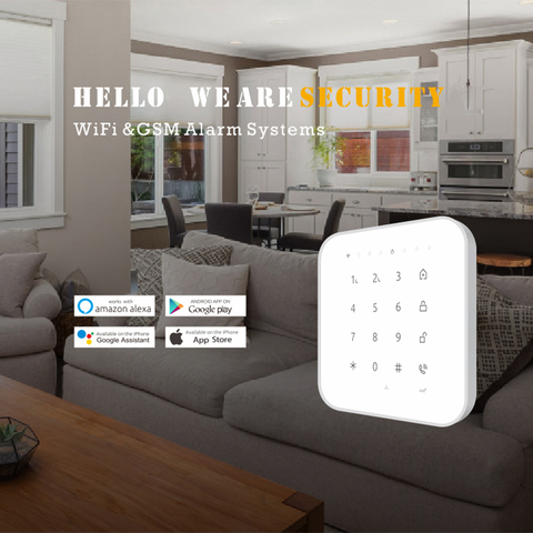 Alarma inalámbrica con WiFi para el hogar sistema de alarma contra robos GSM, con aplicación Smart Life, Control por voz de Amazon, Alexa y Google Home ► Foto 1/6