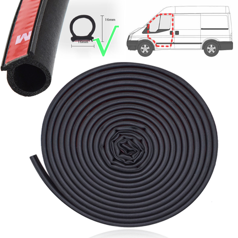 Tiras de sellado para puerta de autocaravana, bandas de 16x16mm para Ford Transit Tourneo Connect Courier personalizadas, Mk4, mk5, mk6, mk7, Mk8, 10M ► Foto 1/6