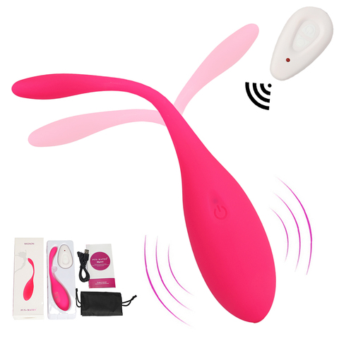 Vibrador inalámbrico con control remoto para mujeres, juguete sexual con huevos para saltar, bragas, consolador portátil para punto G y clítoris ► Foto 1/6