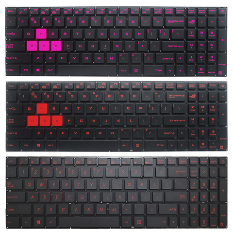 Teclado retroiluminado para ordenador portátil, teclado para ASUS GL702 GL702VT GL702VM US, diseño en inglés estándar ► Foto 1/6