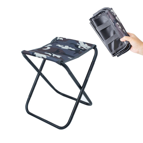 Mini Camping al aire libre Picnic plegable taburete impermeable pesca caza barbacoa silla carga rodamiento 100kg ► Foto 1/6