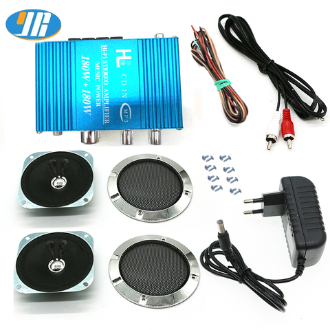 Kit de Audio para juegos de Arcade, amplificador estéreo de 180W, PC, coche, reproductor de música MP3, 4 Parrilla de altavoz de pulgadas, Cable ► Foto 1/6