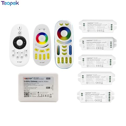 Mi. Luz controlador inalámbrico 2,4G Control remoto RF/WiFi APP Control para un solo Color/RGBW/RGB/doble tira de LED blanco ► Foto 1/6