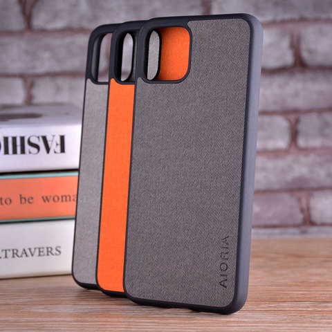 Google Pixel de Google 4 4 XL coque de textiles de cuero skin de tpu blando funda de teléfono dura de Google para Google Pixel 4 4 XL ► Foto 1/6