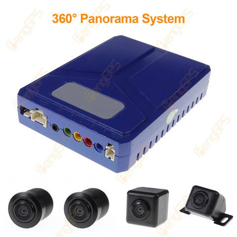 DVR para coche HD 3D 360, sistema de visión envolvente para conducción con sistema de vista de aves, 4 cámaras 3D 1080P DVR g-sensor ► Foto 1/6