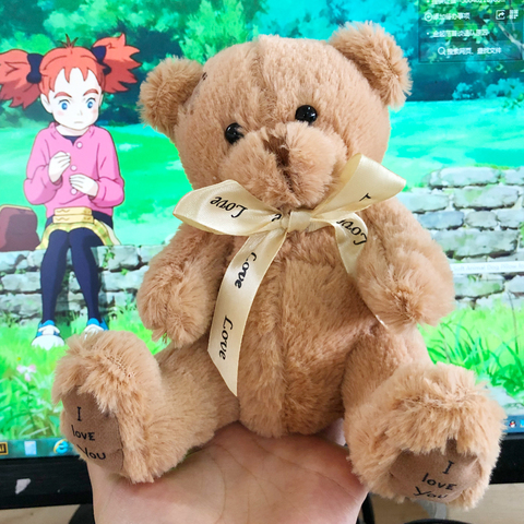 1pc 18cm Kawaii oso de peluche juguetes de peluche Animal relleno Oso De peluche, muñeco regalo de Navidad de cumpleaños niños Brinquedos bonecas bebé juguete ► Foto 1/6