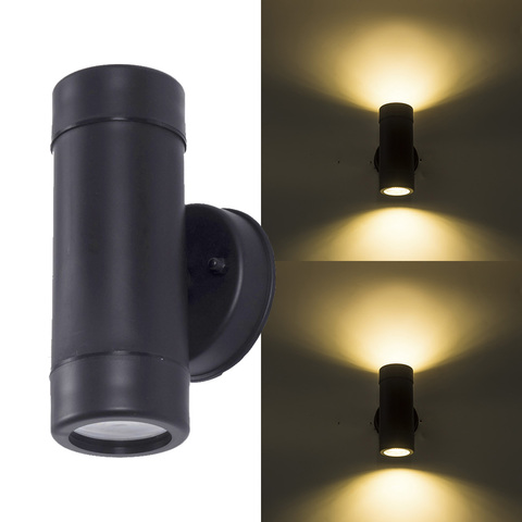 Lámpara LED de pared moderna para exteriores, luz resistente al agua IP65, CA 85-265V, iluminación exterior para porche, carcasa negra, cono de pared ► Foto 1/6