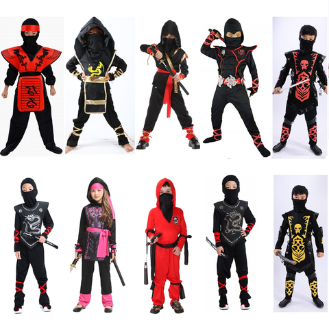 Disfraz de Halloween de Año Nuevo para niños, Ninja, superhéroe, samurai, espadachín ► Foto 1/6