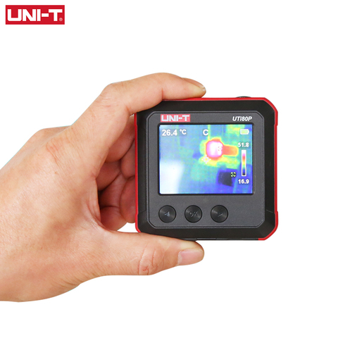 UNI-T UTi80P Mini imán térmico bolsillo infrarrojo cámara térmica compacta de imagen Detección de calentamiento de suelo de temperatura Industrial ► Foto 1/5