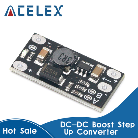 Mini DC-DC Elevador de potencia 3V, 3,2 V, 3,3 V, 3,7 V, 5V, 9V a 12V, módulo de placa PCB que puede establecer 5V/ 8V/ 9V ► Foto 1/6