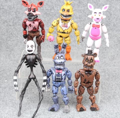 6 unids/set cinco noches en Freddy figura de acción de PVC lápiz de Bonnie Foxy juguetes de Freddy 5 Fazbear muñeco de oso juguetes para regalo de navidad ► Foto 1/6