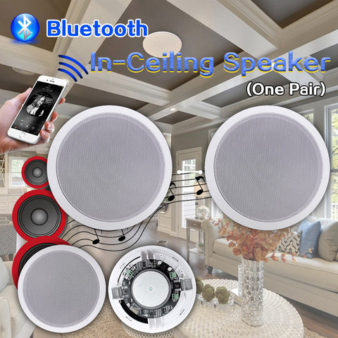 Altavoz inteligente con Bluetooth para el techo, dispositivo de audio de 30w, resistente al polvo, con sonido envolvente de 6,5 pulgadas, 2 canales, montaje en pared ► Foto 1/6