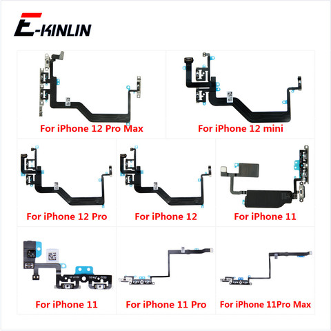 Cinta de la tecla de alimentación del interruptor silencioso para el iPhone 11 Pro Max volumen botón Control Flex Cable ► Foto 1/6