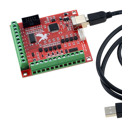 Placa de adaptación de USB MACH3 100Khz 4 eje de interfaz conductor motion controlador Junta ► Foto 1/6