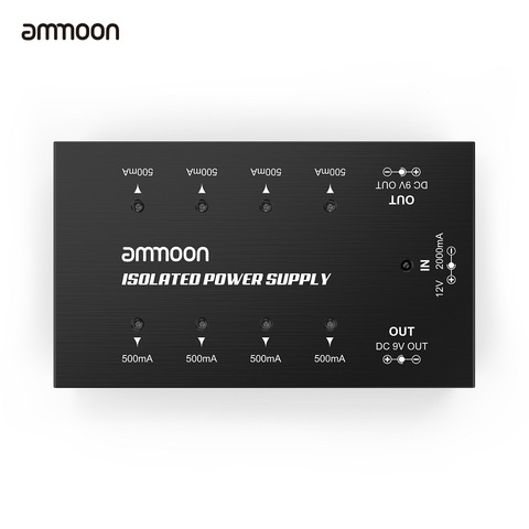 Ammoon efecto guitarra fuente de alimentación 8 salidas de CC aislado Pedal de efecto de guitarra para 9 V/18 V Pedal de guitarra accesorios de guitarra ► Foto 1/6