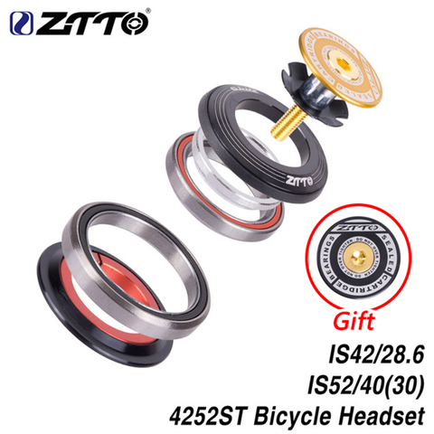 ZTTO-auriculares de rodamiento de bicicleta, accesorio de 42mm, 52mm, CNC 1, 1/8 