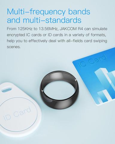 Nuevo Jakcom R4 impermeable de alta velocidad NFC tarjeta ID IC entrada anillo inteligente electrónica soporte IOS android wp teléfono Pequeño anillo mágico ► Foto 1/6