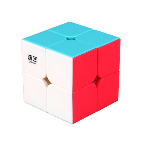 Droxma Qiyi Qidi S 2x2 cubo mágico sin pegatinas MoFangGe MFG 2x2x2, rompecabezas de regalo de velocidad de color para niños ► Foto 1/6