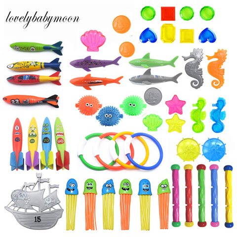 Cohete de tiburón de verano para niños, juguete de lanzamiento de piscina divertida, juego de buceo, accesorios de delfín de buceo ► Foto 1/6