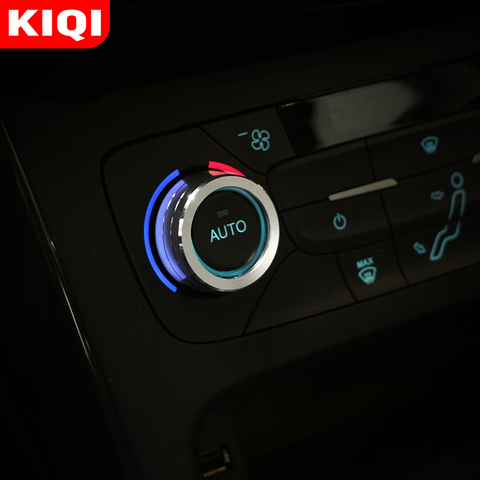 KIQI 2 unids/set accesorios de coche para Ford nuevo enfoque 3 MK3 2014, 2015, 2016, 2017 Sedan ST AC rueda reguadora de aire acondicionado anillo recorte cubierta ► Foto 1/6