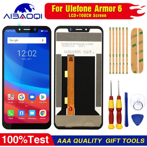 Piezas de repuesto originales para Ulefone Armor 6 6E, herramienta de desmontaje y adhesivo 3M (LCD aún no disponible) ► Foto 1/6