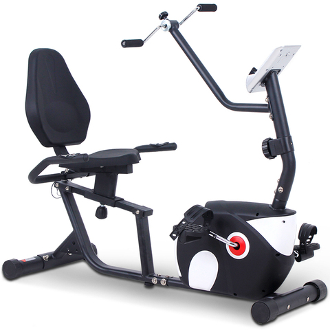 Bicicleta de ejercicio Horizontal con Control magnético para personas mayores, equipo deportivo para entrenamiento muscular ► Foto 1/6