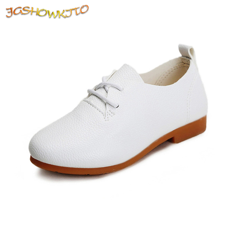 JGSHOWKITO-zapatos informales para niños y niñas, zapatillas planas de Color caramelo, supersuaves, con cordones, clásicos y cómodos, oferta ► Foto 1/6