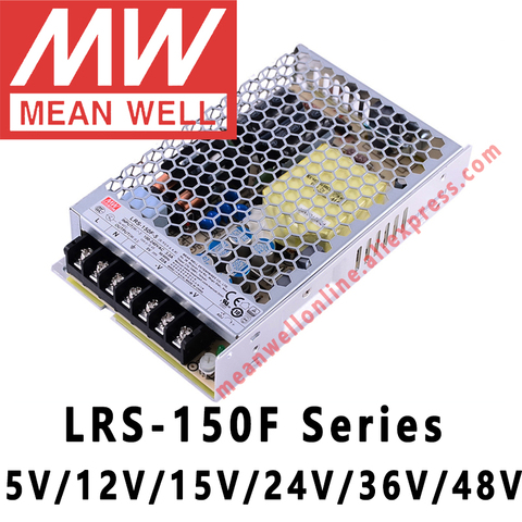 Mean Well-fuente de alimentación conmutada LRS-150F-5V, 12V, 15V, 24V, 36V, 48V, 150W, salida única ► Foto 1/4