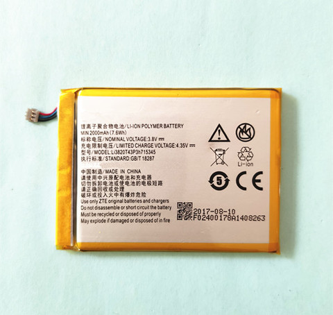 Batería de 2000mAh LI3820T43P3h715345 para ZTE Grand S Flex/para ZTE MF910 MF910S MF910L MF920 MF920S MF920W + batería ► Foto 1/3