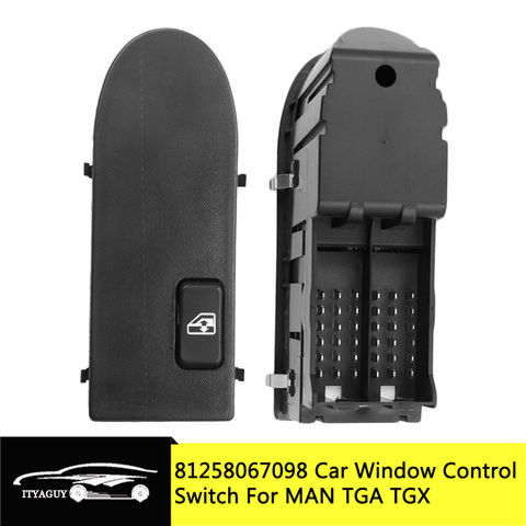 Botón de Control de elevador de ventana de potencia de conducción delantera y derecha, para MAN TGA TGX 81258067045, 81258067098, 81258067097, 901104002 ► Foto 1/6