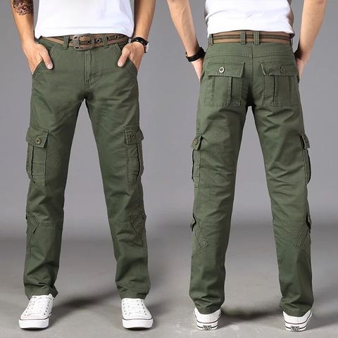 Pantalones militares de combate SWAT para hombre, Pantalón de algodón, muchos bolsillos, elásticos, flexibles, informales, 28-40 ► Foto 1/6