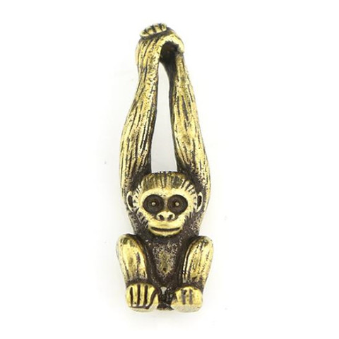 Mini figurita de Animal de Casting de Gibbon 3D, escultura de Metal de estilo Retro, decoración para el hogar, oficina y habitación, adornos de regalo ► Foto 1/6