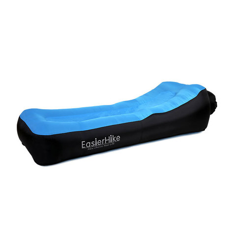 Esterilla de acampada de doble capa, cojín de aire inflable portátil, sofá cama, oficina, playa, aire libre, con almohada ► Foto 1/6