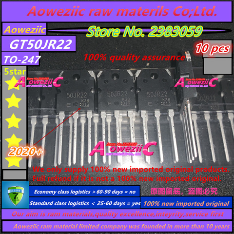 Aoweziic-transistor de potencia IGBT, 2022 + 100% nuevo, original, importado, GT50JR22, 50JR22 a-247, 50A, 600V ► Foto 1/5