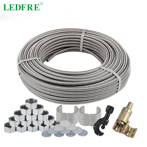 LEDFRE 304 tubo corrugado de acero inoxidable 3/8 