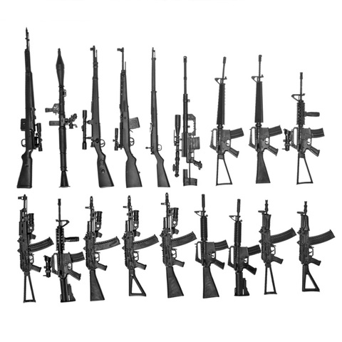 Modelo de Rifle 4D 1:6 para figura de acción de 12 